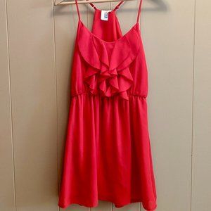 Pink-red swing dress